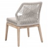 Loom Dining Chair - Taupe Fixed - Back Angled