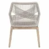 Loom Dining Chair - Taupe Fixed - Back - Loom Dining Chair - Taupe Fixed - Back