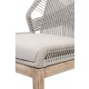 Loom Dining Chair - Taupe Fixed - Seat Close-up