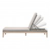 Essentials For Living Loom Outdoor Chaise Lounge - Side and Reclined