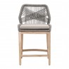 Loom Outdoor Counter Stool - Platinum Reinforced - Front