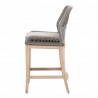 Loom Outdoor Counter Stool - Platinum Reinforced - Side