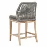 Loom Outdoor Counter Stool - Platinum Reinforced - Back Side Angle - Loom Outdoor Counter Stool - Platinum Reinforced - Back Side Angle