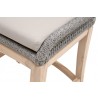Loom Outdoor Counter Stool - Platinum Reinforced - Seat Close-up