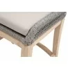 Loom Outdoor Counter Stool - Platinum Reinforced - Seat Close-up - Loom Outdoor Counter Stool - Platinum Reinforced - Seat Close-up