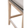 Loom Outdoor Counter Stool - Platinum Reinforced - Footrest Close-up