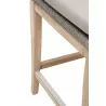Loom Outdoor Counter Stool - Platinum Reinforced - Footrest Close-up - Loom Outdoor Counter Stool - Platinum Reinforced - Footrest Close-up