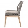 Loom Outdoor Dining Chair - Platinum Gray Teak - Side