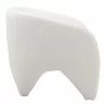Lopta Accent Chair in White- side view 4 - Lopta Accent Chair in White- side view 4