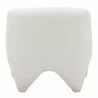 Lopta Accent Chair in White- back view 1 - Lopta Accent Chair in White- back view 1