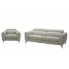 J&M Furniture Lorenzo Sofa and Chair in Light Grey - J&M Furniture Lorenzo Sofa and Chair in Light Grey
