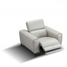 J&M Furniture Lorenzo Chair in Light Grey Top View