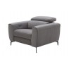 J&M Furniture Lorenzo Grey Fabric Chair