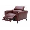 Lorenzo Merlot Leather Chair