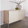 Essentials For Living Lorin Shagreen Media Sideboard - Lifestyle
