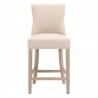 Essentials For Living Lourdes Counter Stool in Bisque Natural Gray - Front