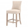 Essentials For Living Lourdes Counter Stool in Bisque Natural Gray - Angled