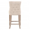 Essentials For Living Lourdes Counter Stool in Bisque Natural Gray - Back