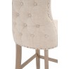 Essentials For Living Lourdes Counter Stool in Bisque Natural Gray - Seat Back Detail