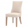 Lourdes Dining Chair in Bisque Natural Gray - Angled
