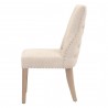 Lourdes Dining Chair in Bisque Natural Gray - Side