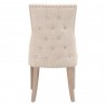 Lourdes Dining Chair in Bisque Natural Gray - Back