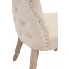 Lourdes Dining Chair in Bisque Natural Gray - Side Angled