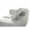 Icon Love Seat White Premium Leather with Side Split  - Side Split
