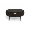 Tortuga Outdoor Round Wicker Coffee Table Driftwood