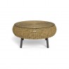 Tortuga Outdoor Round Wicker Coffee Table Wheat