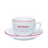 La Pavoni Cappuccino coffee Cups & Saucers in Ceramic (Set of 6) - La Pavoni Cappuccino coffee Cups & Saucers in Ceramic (Set of 6)
