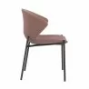 Sunpan Eric Dining Chair in Abbington Blush Purple - Set of Two - Side Angle - Sunpan Eric Dining Chair in Abbington Blush Purple - Set of Two - Side Angle