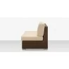 Source Furniture Lucaya Armless Loveseat With Standard Cushion Espresso Side - Source Furniture Lucaya Armless Loveseat With Standard Cushion Espresso Side
