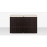 Source Furniture Lucaya Armless Loveseat With Standard Cushion Espresso Back
