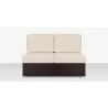 Source Furniture Lucaya Armless Loveseat With Standard Cushion Espresso Front - Source Furniture Lucaya Armless Loveseat With Standard Cushion Espresso Front