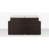 Source Furniture Lucaya Loveseat Espresso Back - Source Furniture Lucaya Loveseat Espresso Back