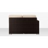 Source Furniture Lucaya Left Arm Loveseat With Standard Cushion Espresso Back