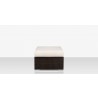 Source Furniture Lucaya Ottoman With Standard Cushion Espresso Front