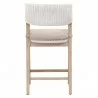 Essentials For Living Lucia Counter Stool - White Rattan, Light Gray - Back Angle - Essentials For Living Lucia Counter Stool - White Rattan, Light Gray - Back Angle