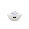Azzurro Living Luna Fire Table With Bone Concrete - Front