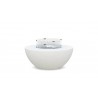 Azzurro Living Luna Fire Table With Bone Concrete - Front