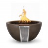 Luna-GFRC-Fire-and-Water-Bowl-30-inch-Chocolate