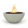 The Outdoor Plus Luna Concrete Fire Pit - Grey