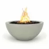 The Outdoor Plus Luna Concrete Fire Pit - Grey - The Outdoor Plus Luna Concrete Fire Pit - Grey