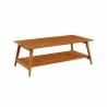 Greenington Antares Coffee Table, Amber - Front Side Angle - Greenington Antares Coffee Table, Amber - Front Side Angle