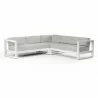 Newport Sectional in Cast Silver, No Welt - Front Side Angle - Newport Sectional in Cast Silver, No Welt - Front Side Angle