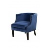 Alpine Furniture Royal Accent Chairs in Blue - Angled