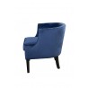 Alpine Furniture Royal Accent Chairs in Blue - Side Angled