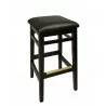  Trevor Backless Barstool In Ebony With Cushion -  Trevor Backless Barstool In Ebony With Cushion