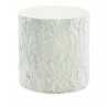 Sunset West Antique Stone End Table - Round in Front Angle